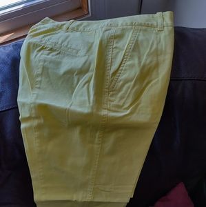 Yellow pair of jeggings